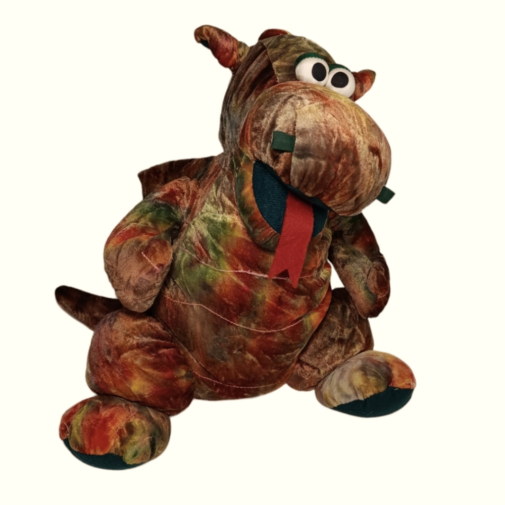 1992 Ensemble Chosun tie dye plush dragon Makes a high-pitched squeaking sound